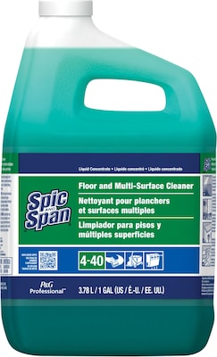 Spic & Span Floor & Multi-Surface Cleaner, Dilution Control, 1 Gallon, 3/Carton (31569)