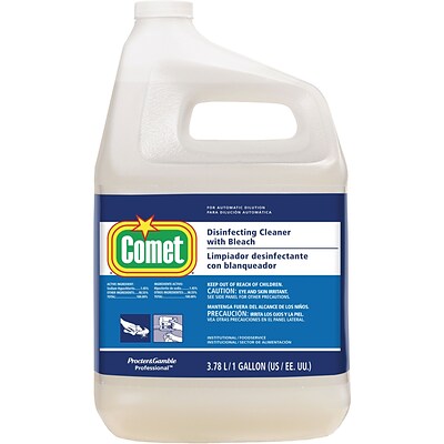 Comet®Disinfecting Cleaner w/Bleach, Dilution Control, 1 Gallon, 3/CT