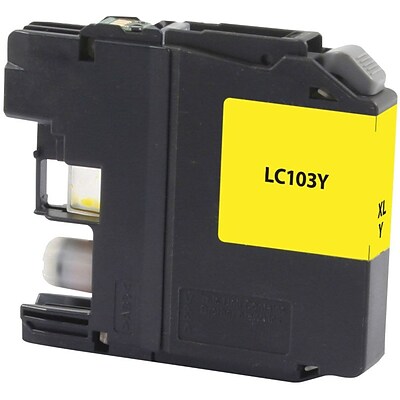 Quill Brand® Brother LC103 Remanufactured Yellow Ink Cartridge, High Yield (LC103Y) (Lifetime Warranty)