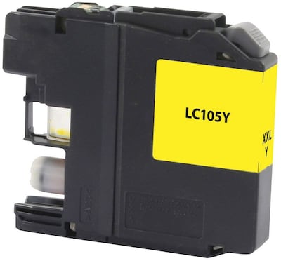 Quill Brand® Brother LC105 Yellow Remanufactured Ink Cartridge, High Yield (LC105Y) (Lifetime Warranty)
