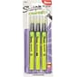 Sharpie Clear View Highlighter, Chisel Tip, Yellow, 3/Pack (1950745/2128217)