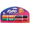 Expo® Dry Erase 2-in-1 Markers, Chisel Tip, Assorted, 2/pk (1944654)