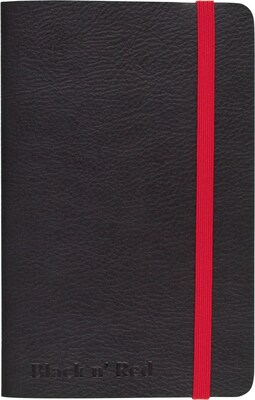 BLACK by Black n Red™ Business Notebook 71 Sheets A6 5-1/2” x 3-1/2” Black (400065001)