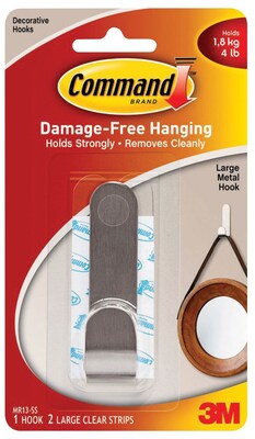 Command™ Large Metal Hook, 1/Pack