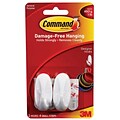 Command™ Small Designer Hooks, White, 2/Pack (17082ES)