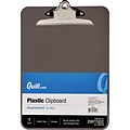 Quill Brand® Plastic Clipboard, Letter Size, Smoke (25977QCC)
