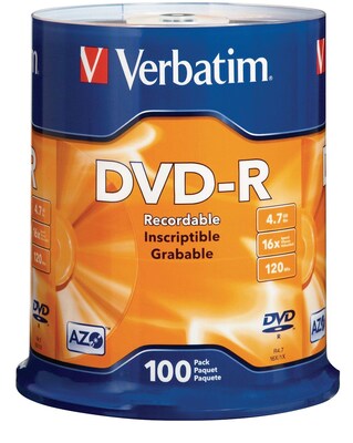 Verbatim 95102 16x DVD-R, Silver