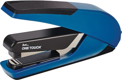 Quill Brand® One-Touch™ Plus Desktop Full Strip Stapler, 30 Sheet Capacity, Blue (26459QCC)