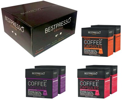 Bestpresso Intense Variety Assortment Coffee Nespresso Pods, 120/Carton (BST06106)
