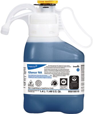 Diversey™ Glance® Glass and Multipurpose Cleaner, SmartDose™, 1.4L, 2 Bottles/Carton