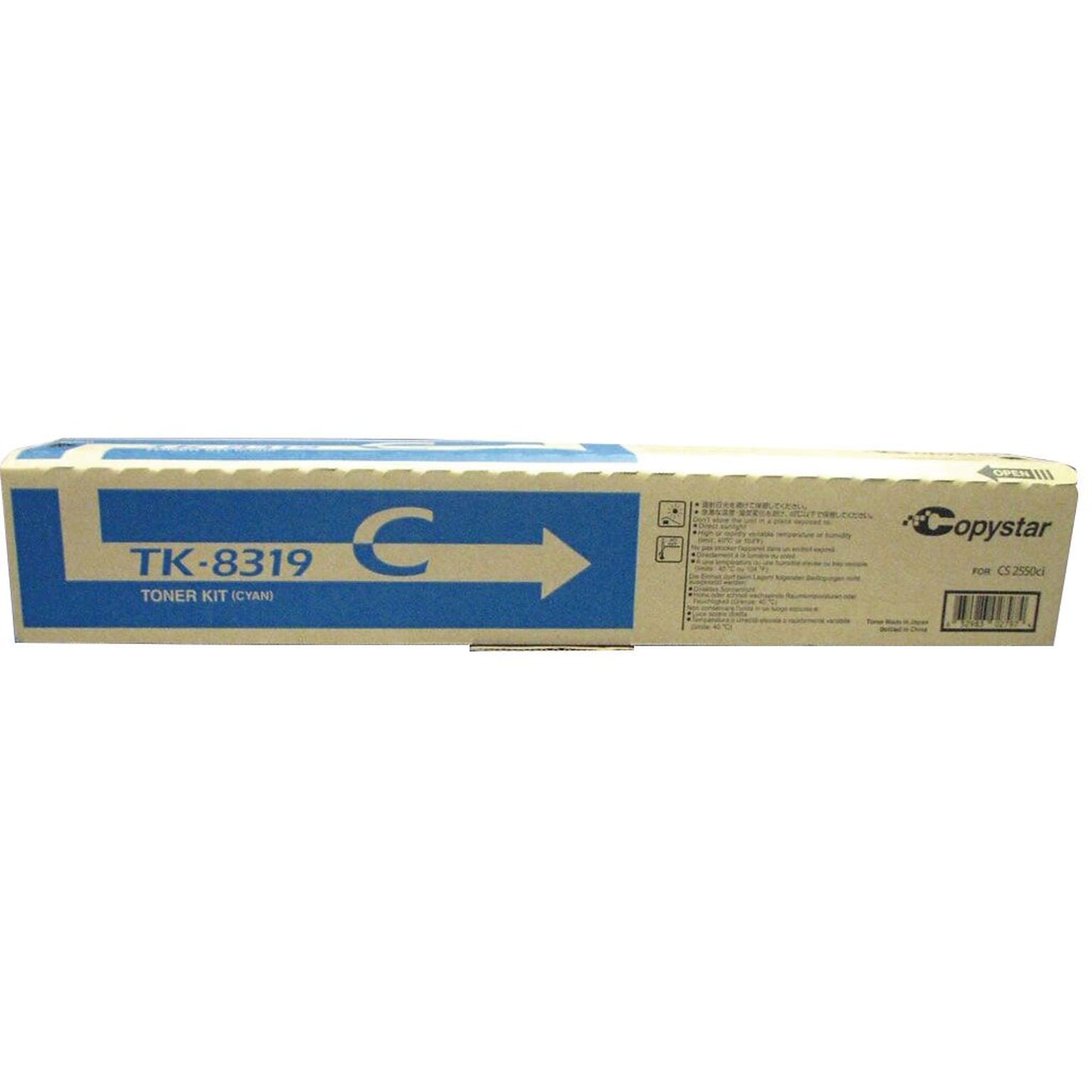 Kyocera TK-8319C Cyan Standard Yield Toner Cartridge