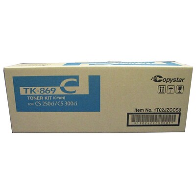 Kyocera TK-869C Cyan Standard Yield Toner Cartridge