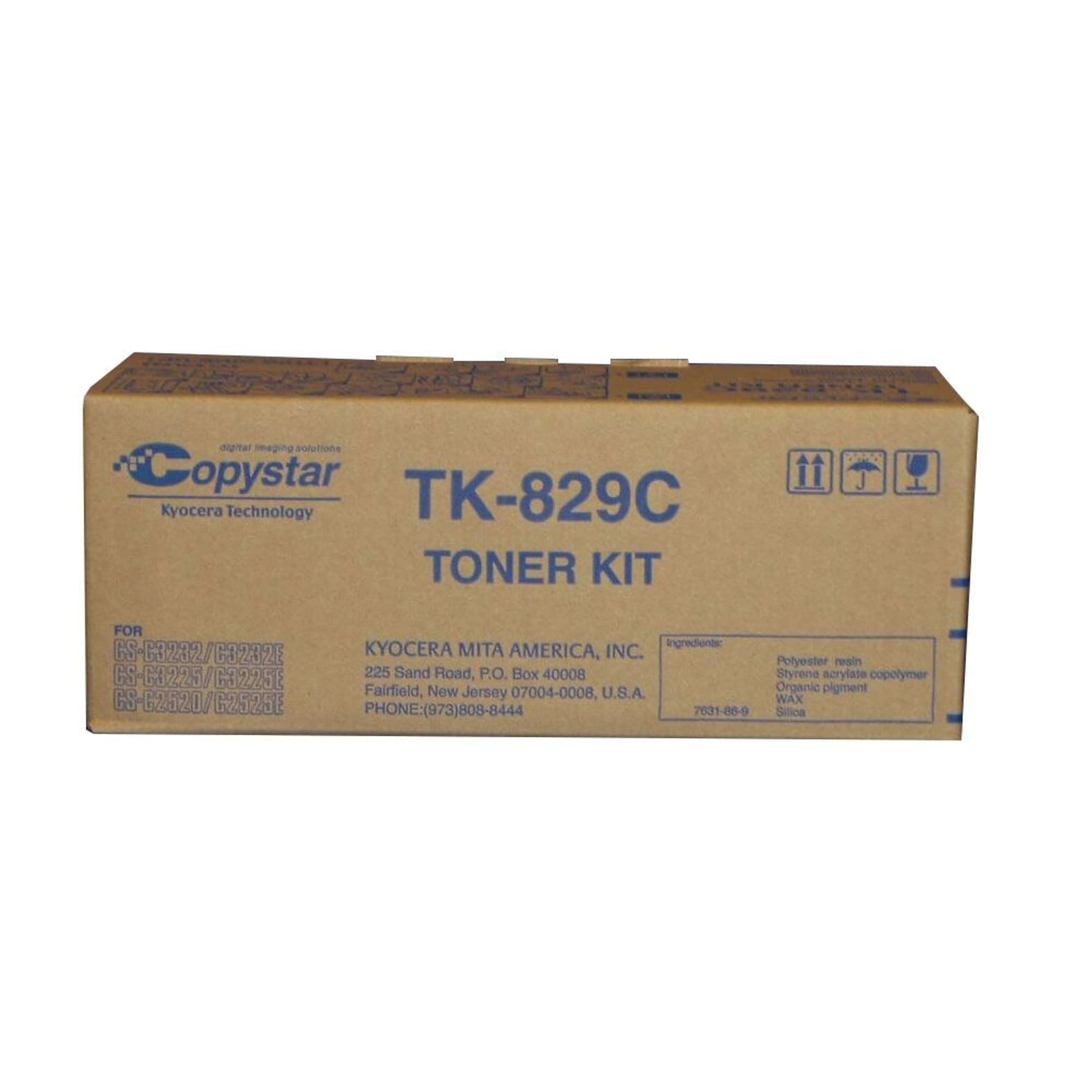 Kyocera TK-829C Cyan Standard Yield Toner Cartridge