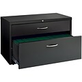 Low Credenza Lateral File, Box/File, Charcoal, 36W