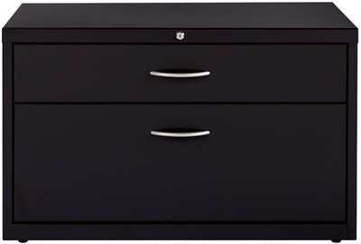 Quill Brand® 36" Low Credenza Lateral File, Box/File, Black (UN28461)