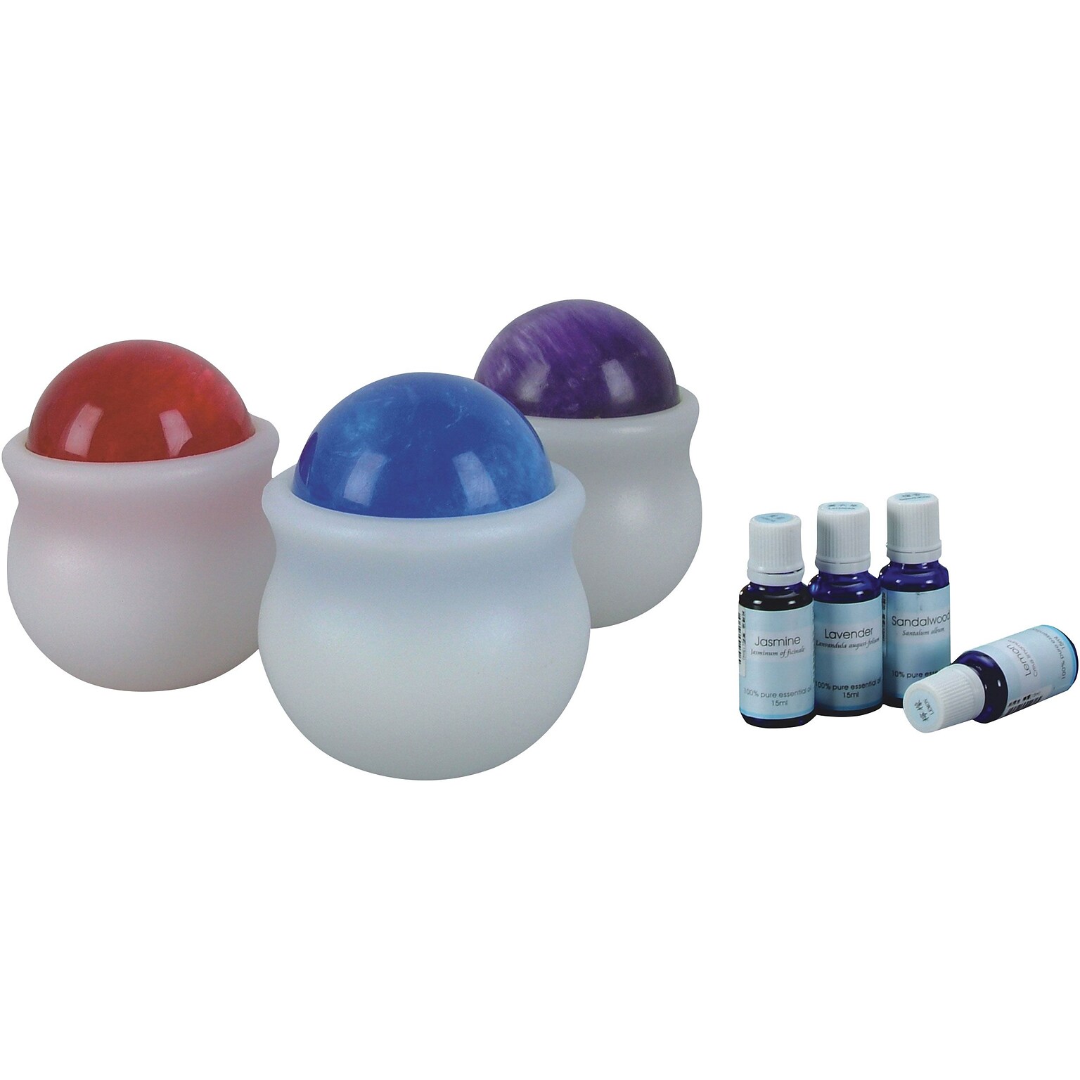 Ergonomic Hand-Held Passage Roller Massager; Large Revolving Ball