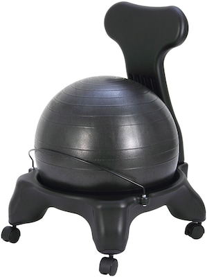 CanDo® 20" Ball Plastic Chair with Back; Adult Size