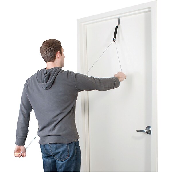 CanDo® Overdoor Shoulder Single Pulley with Door Bracket