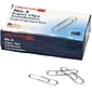 OIC® #3 Size Paper Clips, Silver, 100/Box (99913)