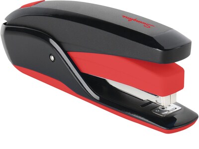 Swingline Quick Touch Full Strip Stapler, 20 Sheet Capacity, Black/Red (64507)