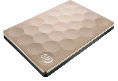 Seagate STEH2000101 2 TB Portable Backup Plus Ultra Slim Hard Drive Gold (STEH2000101)