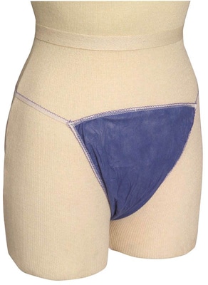 TIDI® Disposable Bikini Briefs, Blue, 200/CT