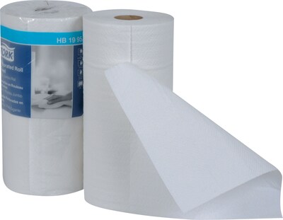 Tork Jumbo Perforated Paper Towel Roll, White, 210 Sheets/Roll, 12 Rolls/Carton (HB1995A)