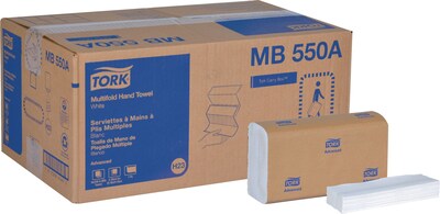 Tork Universal Multifold Paper Hand Towel, 1-Ply, White (Case of 16 packs, 250/Pack, 4,000 Towels)