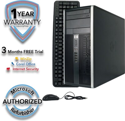 HP Compaq 6200 Pro Tower Refurbished Desktop Computer, Intel Core i5 2400 3.1G, 8GB RAM, 2TB HDD