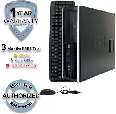 HP Compaq 6200 Pro Small Form Factor Refurbished Desktop Computer, Intel Core i5 2400 3.1G, 16GB RAM, 1TB HDD