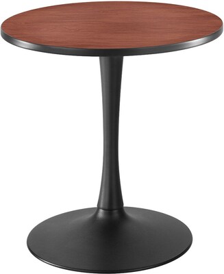 Safco Cha-Cha™ 30 Round, Trumpet Base Sitting Height Table, Cherry/Black