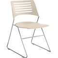 SAFCO® Pique® Stack Chair; Latte/Silver, 4/Pack