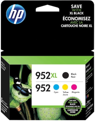 HP 952XL Ink Cartridge Black High Yield 4-Pack (N9K28AN#140)