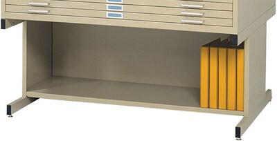 SAFCO High Base Flat File Cabinet, Tropic Sand (4977TS)