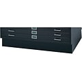 SAFCO Closed Base Flat File Cabinet, Black (4995BLR)