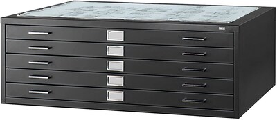 Safco 5 Drawer Steel Flat File Flat File Cabinet 30 X 42 Documents Quill Com
