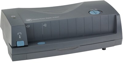 Swingline Automatic Electric 2 or 3 Hole Punch/Stapler, 24 Sheet Capacity , Gray (7704280)