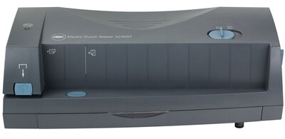 Swingline Automatic Electric 2 or 3 Hole Punch/Stapler, 24 Sheet Capacity , Gray (7704280)