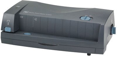 Swingline Automatic Electric 2 or 3 Hole Punch/Stapler, 24 Sheet Capacity , Gray (7704280)