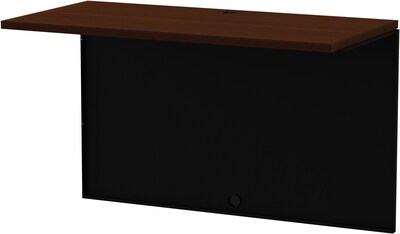 Quill Brand® Modular Desk Bridge, 48W x 24D, Walnut (LLR79165)