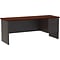 Quill Brand® Modular Desk Right Hand Single Pedestal Credenza, Charcoal/Mahogany, 24Dx72W