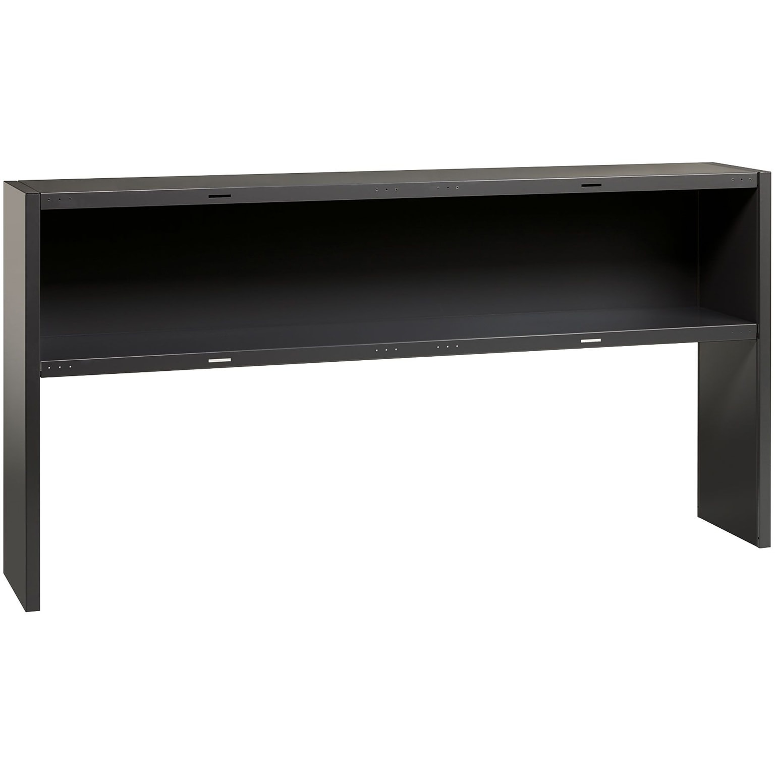 Quill Brand® 72 Modular Desk Stack-on Hutch, Charcoal (UN28430)