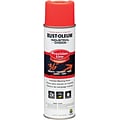 Rust-Oleum® Industrial Choice Precision-Line Inverted Marking Paint, Fluorescent Red-Orange