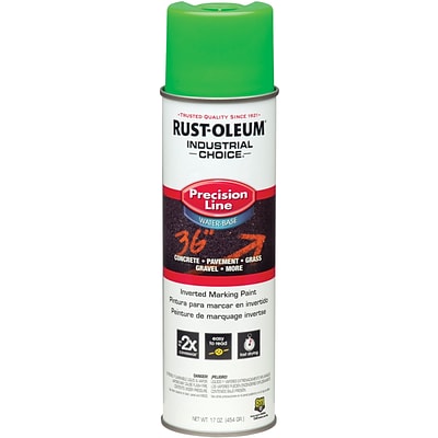 Rust-Oleum® Industrial Choice Precision-Line Inverted Marking Paint, Fluorescent Green