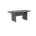 Safco Aberdeen 72 W Conference Table, Gray Steel (ACTB6LGS)