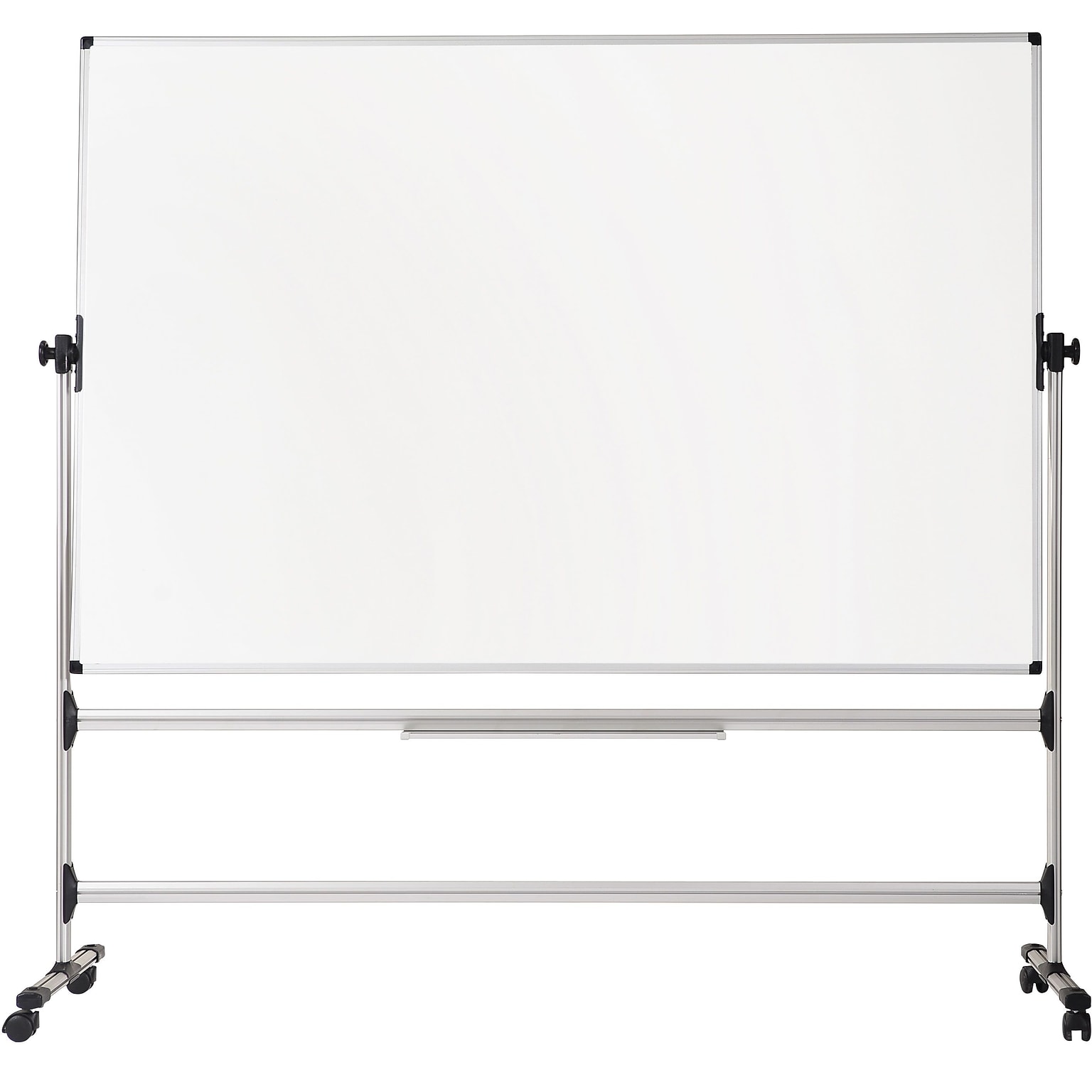 MasterVision Earth-it Easy-Clean Reversible Mobile Presentation Easel, 80 (H), Silver (BVCRQR0221)