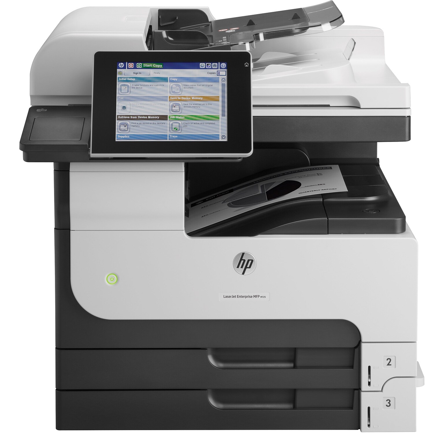 HP LaserJet Enterprise MFP M725dn USB & Network Ready Black & White Laser Print-Scan-Copy Printer (CF066A#BGJ)