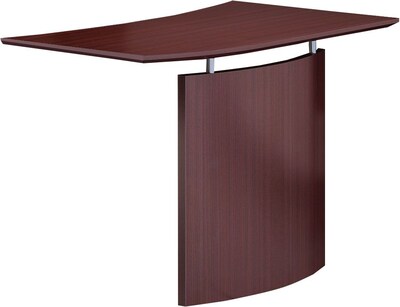Safco Medina™ Left Hand Bridge, Mahogany, 29 1/2H x 48W x 24D