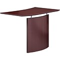 Safco Medina™ Left Hand Bridge, Mahogany, 29 1/2H x 48W x 24D