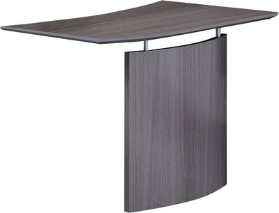 Safco Medina™ Left Hand Bridge, Gray Steel, 29 1/2H x 48W x 24D